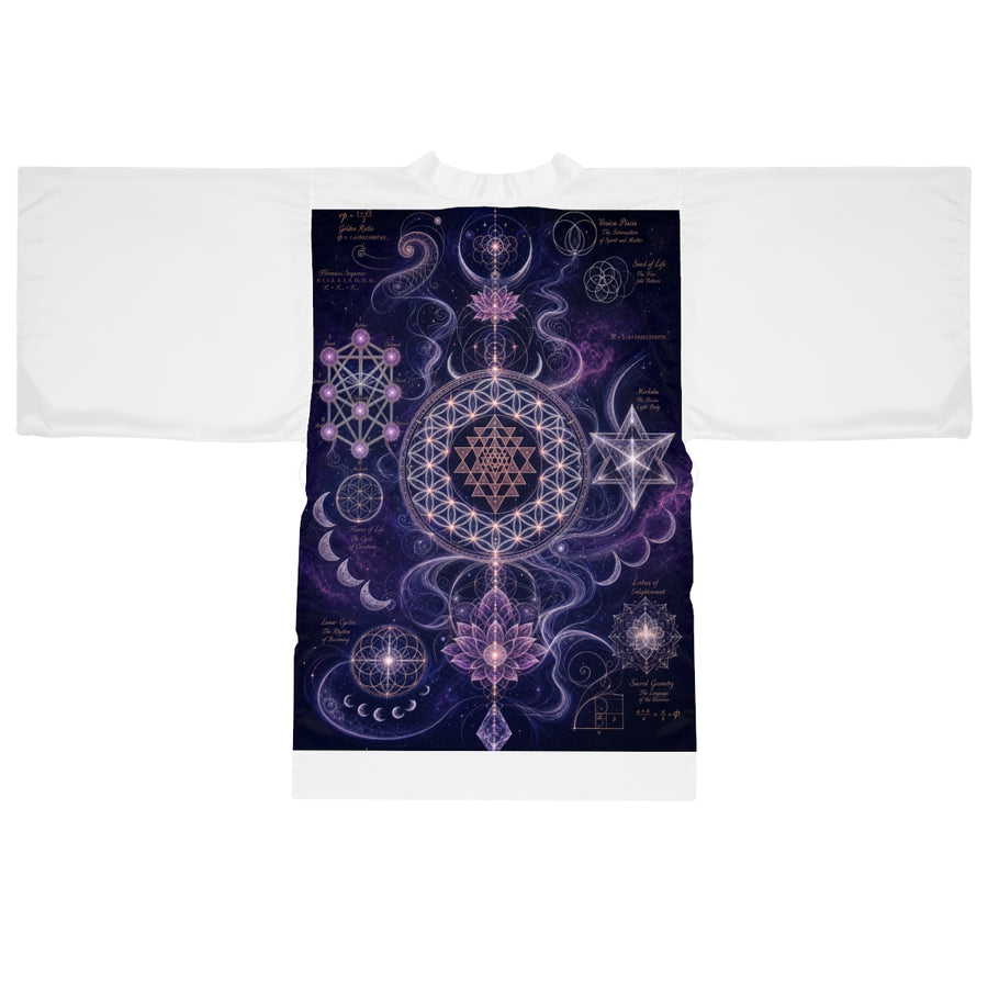 Sacred Geometry Kimono Robe — Sacred Feminine — Front