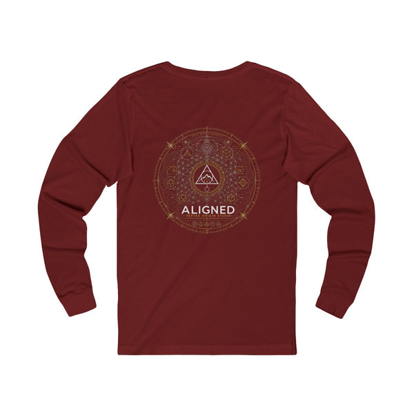 Aligned Long Sleeve — Cardinal — Back Design