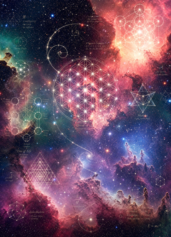 Sacred Geometry Blanket — Cosmic Constellation — Spring