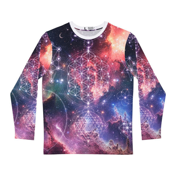 Sacred Geometry Pyjama Top — Cosmic Bloom (Long Sleeve)