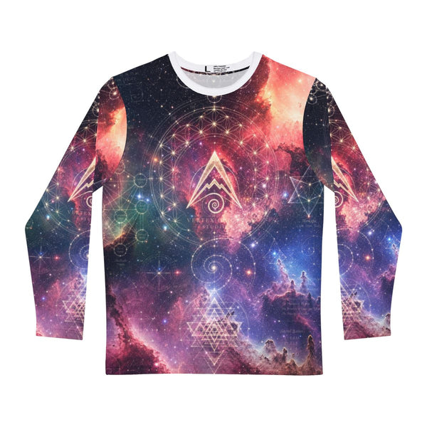 Sacred Geometry Pyjama Top — Cosmic Blueprint (Long Sleeve)