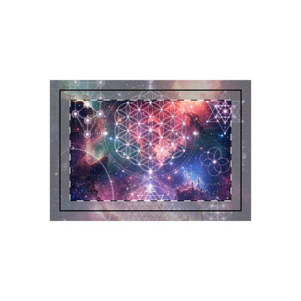 Sacred Geometry Throw Pillow Case - Cosmic Bloom