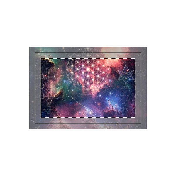 Sacred Geometry Throw Pillow Case - Cosmic Constellation