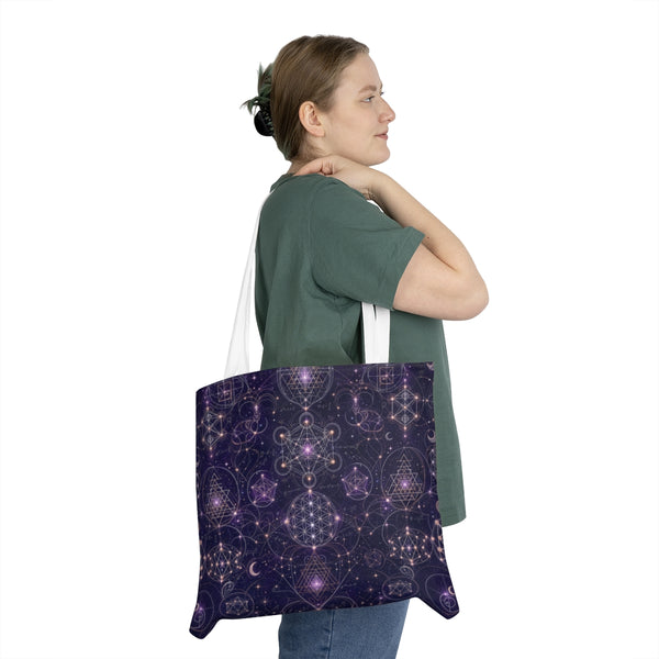 Sacred Geometry Tote Bag — Celestial Weave