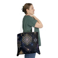Sacred Geometry Tote Bag — Cosmic Constellation