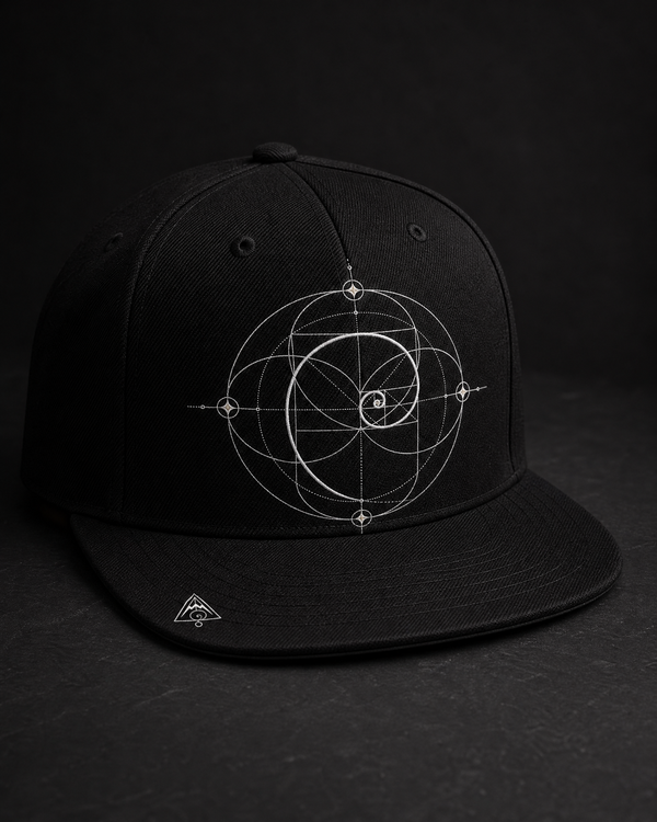 Fibonacci Snapback Cap — Vertex Origin Studio