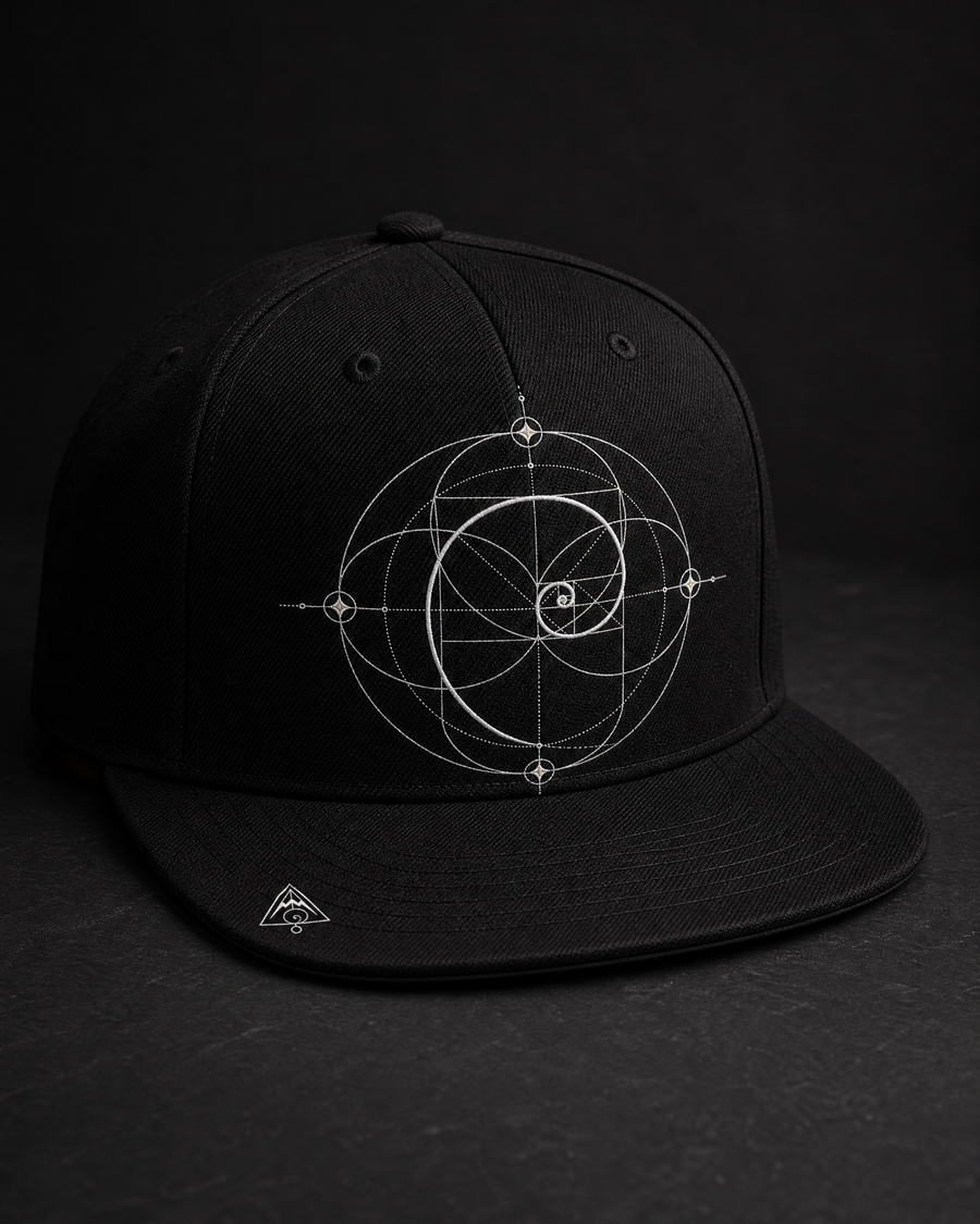 Fibonacci Snapback Cap — Vertex Origin Studio