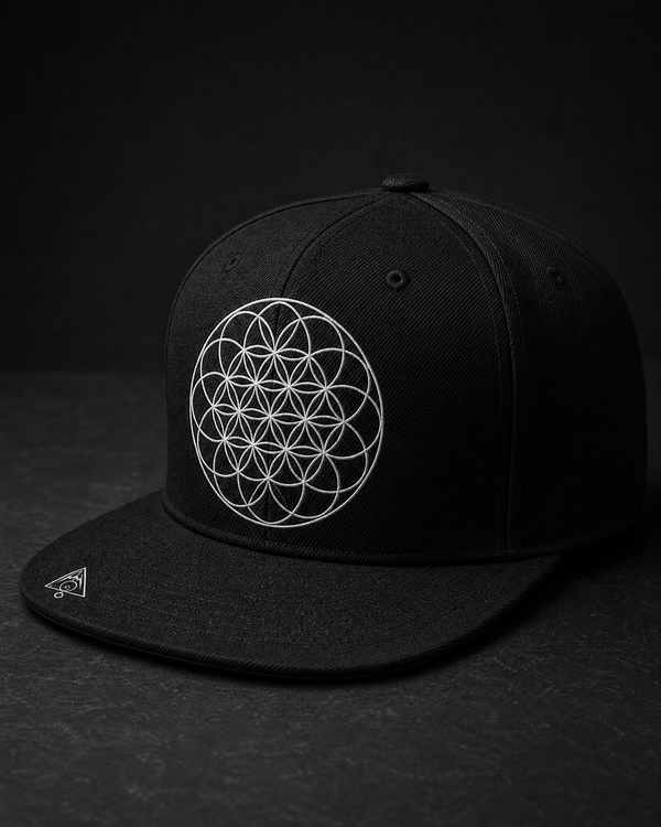 Flower of Life Snapback Cap — Vertex Origin Studio