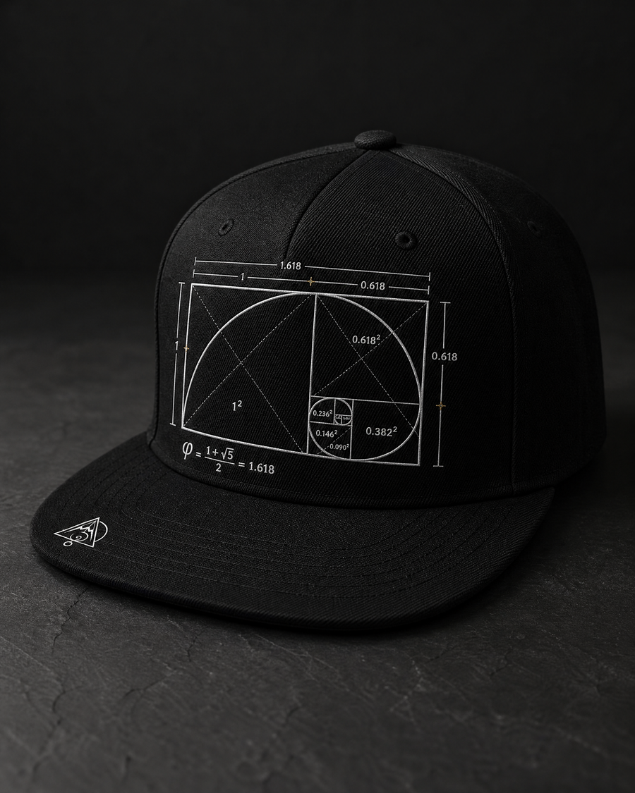 Golden Ratio Snapback Cap — Vertex Origin Studio