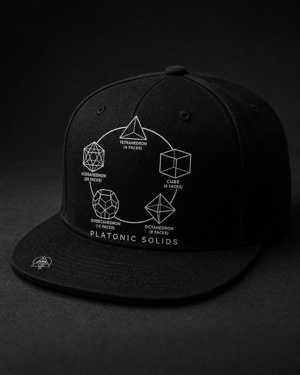 Platonic Solids Snapback Cap — Vertex Origin Studio