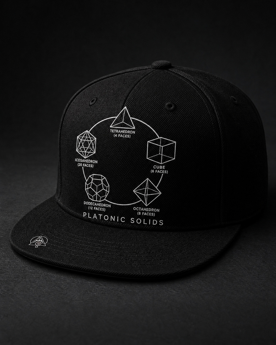 Platonic Solids Snapback Cap — Vertex Origin Studio