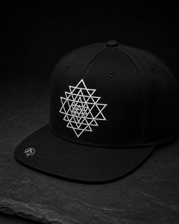 Sri Yantra Fitted Cap — Vertex Origin Studio