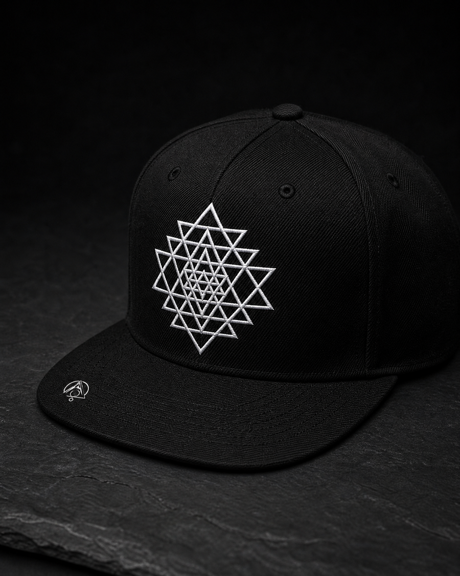 Sri Yantra Fitted Cap — Vertex Origin Studio