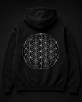 Flower of Life Hoodie Back — Vertex Origin Studio