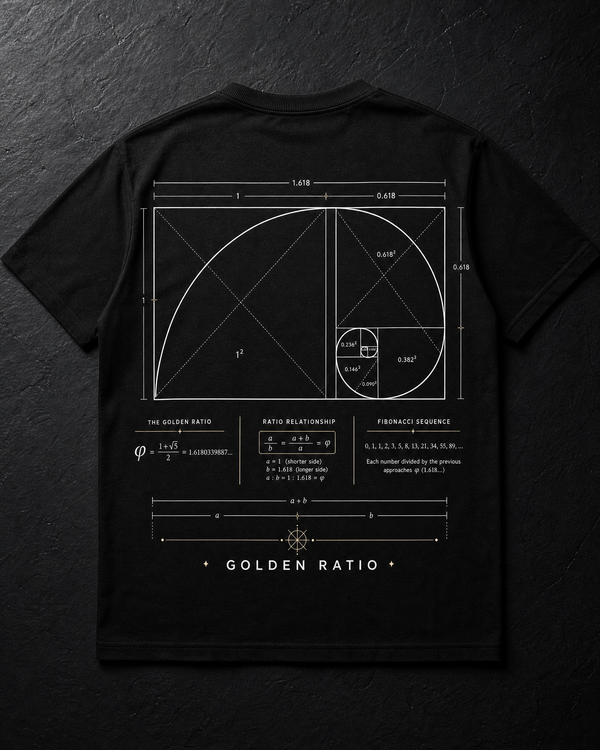 Golden Ratio Tee Back — Vertex Origin Studio