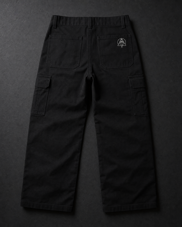 Fibonacci Slim Joggers Back — Vertex Origin Studio logo