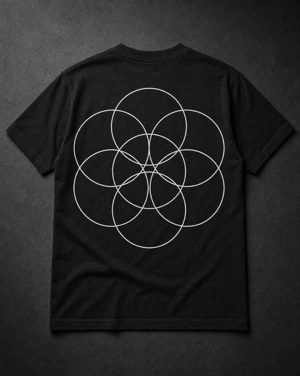 Seed of Life Tee Back — Vertex Origin Studio