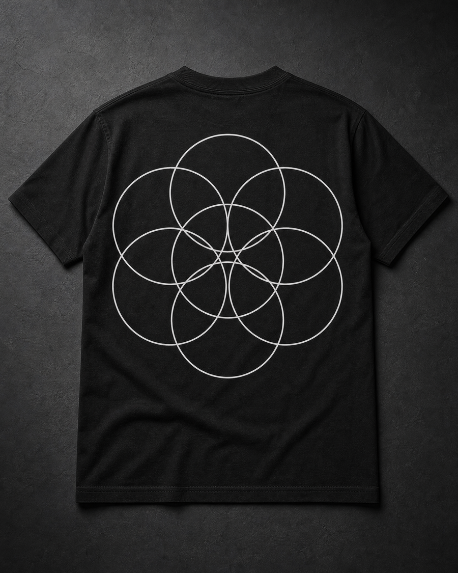 Seed of Life Tee Back — Vertex Origin Studio