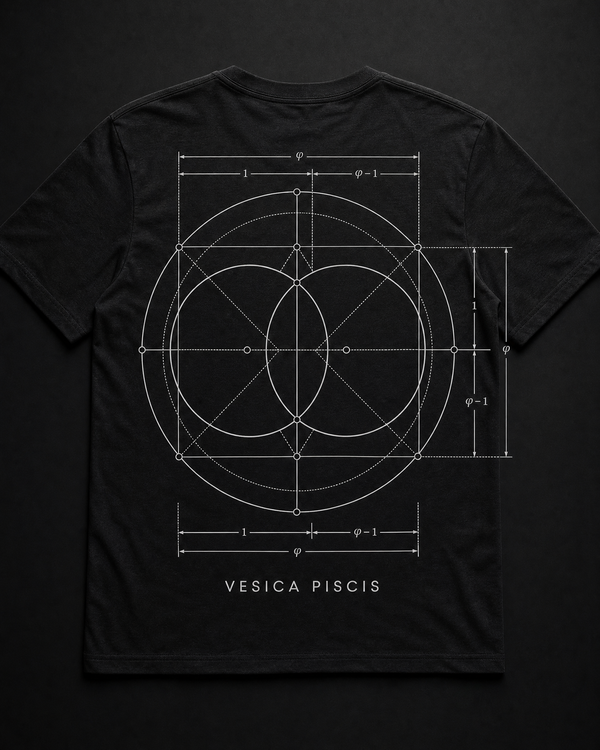 Vesica Piscis Tee Back — Vertex Origin Studio
