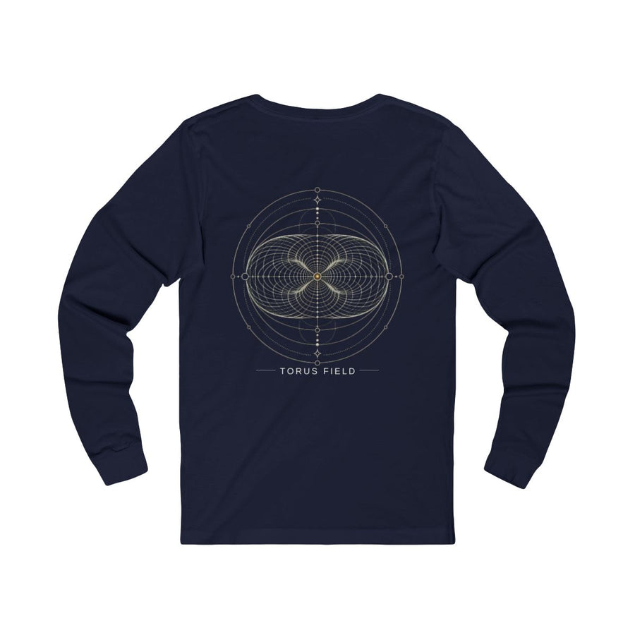 Torus Field Long Sleeve — Navy — Back Design