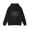 Torus Field Hoodie — Black — Back Design