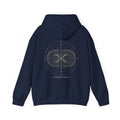 Torus Field Hoodie — Navy — Back Design