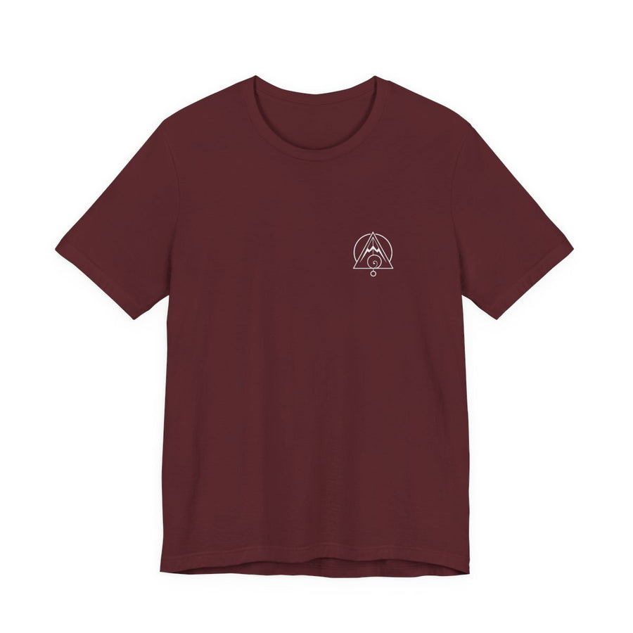 Torus Field Tee — Maroon — Front