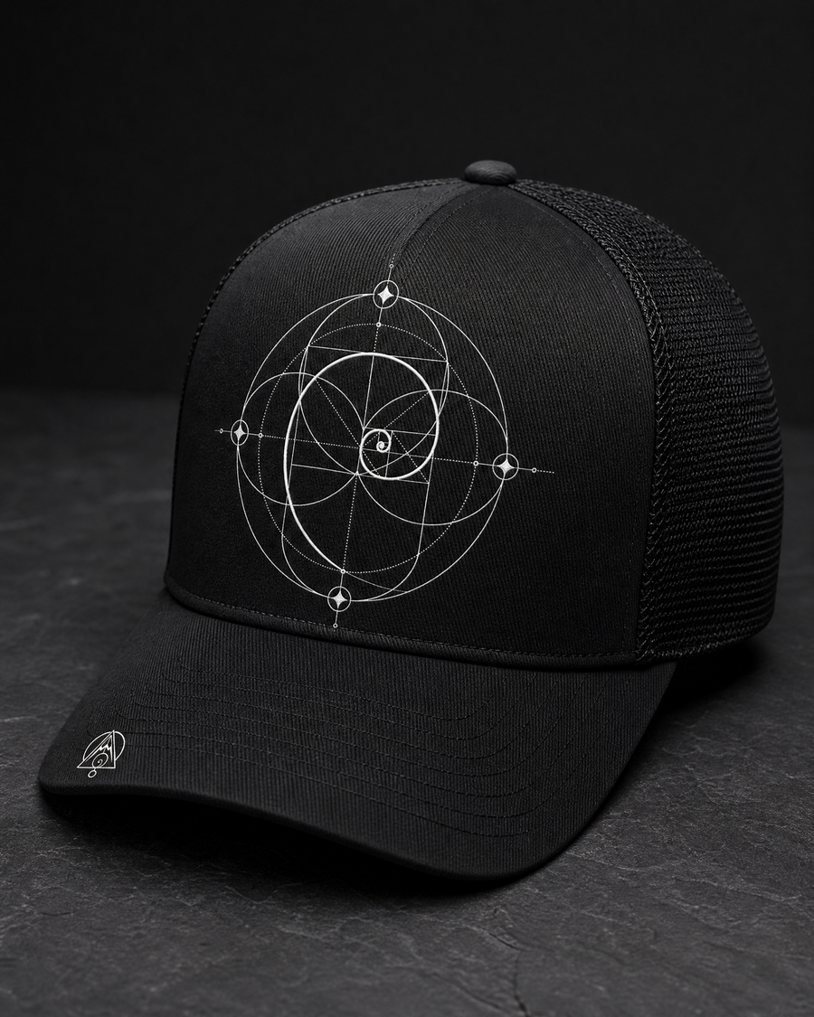 Fibonacci Trucker Cap — Vertex Origin Studio
