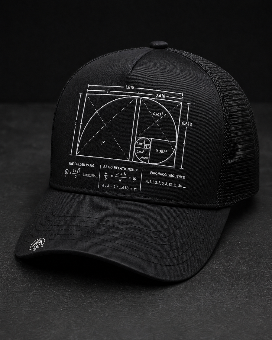 Golden Ratio Trucker Cap — Vertex Origin Studio
