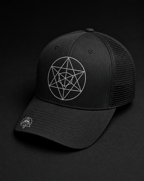 Merkaba Trucker Cap — Vertex Origin Studio