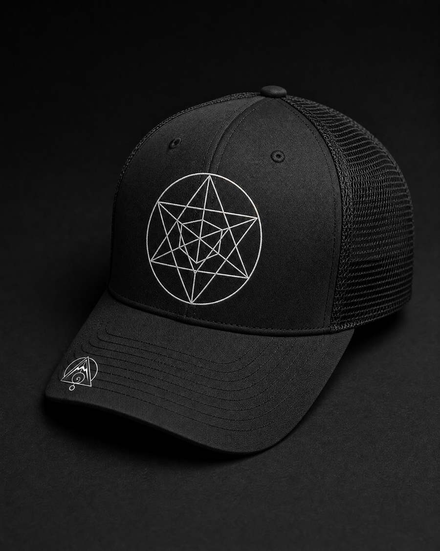 Merkaba Trucker Cap — Vertex Origin Studio