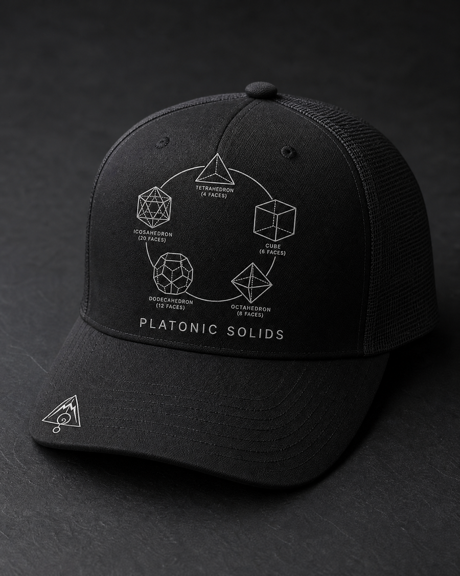 Platonic Solids Trucker Cap — Vertex Origin Studio
