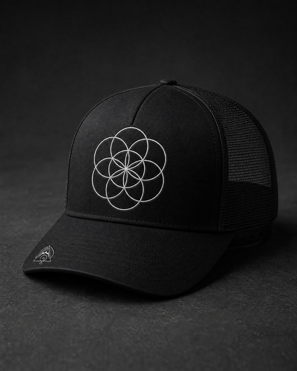 Seed of Life Trucker Cap — Vertex Origin Studio
