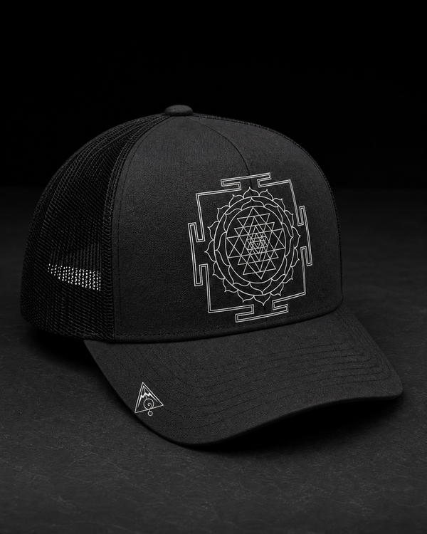 Sri Yantra Trucker Cap — Vertex Origin Studio