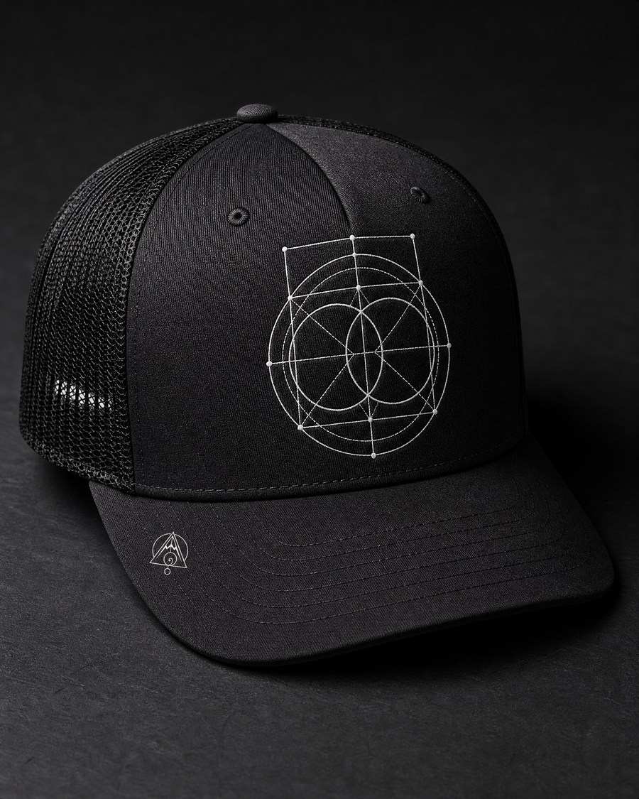 Vesica Piscis Trucker Cap — Vertex Origin Studio