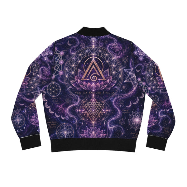 Women's Sacred Geometry Bomber Jacket — Divine Origin