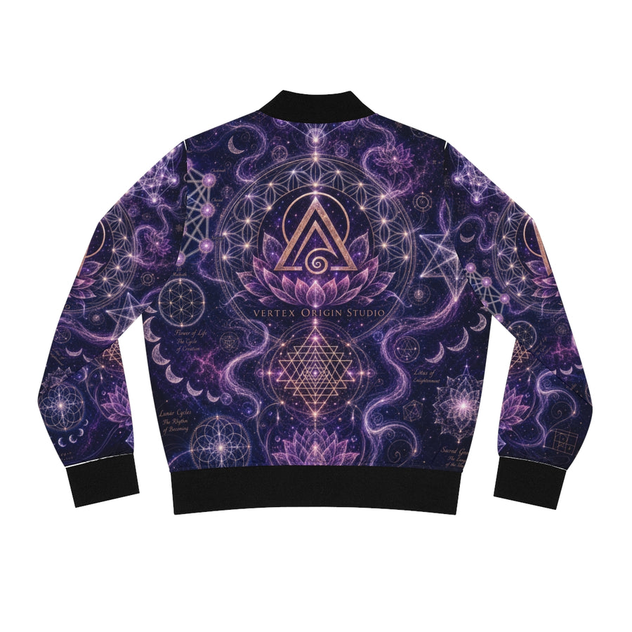 Women's Sacred Geometry Bomber Jacket — Divine Origin