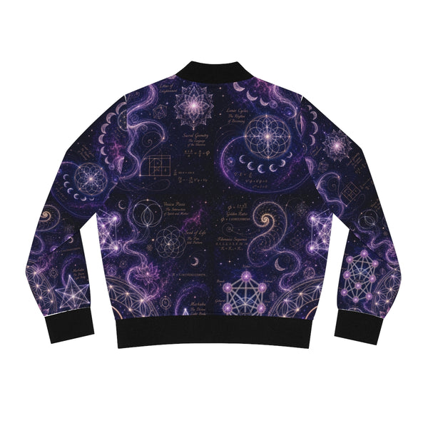 Women's Sacred Geometry Bomber Jacket — Origin Universe