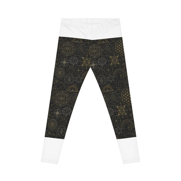 Women's Sacred Geometry Leggings — Cosmic Blueprint