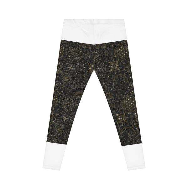 Women's Sacred Geometry Leggings — Cosmic Blueprint