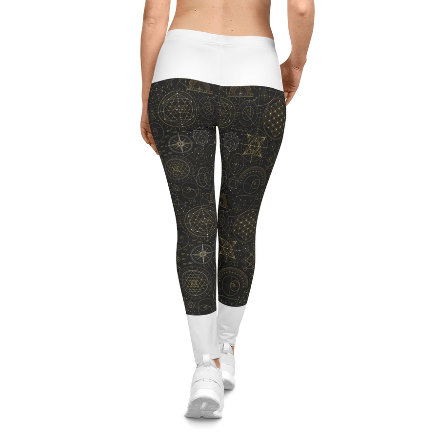 Women's Sacred Geometry Leggings — Cosmic Blueprint